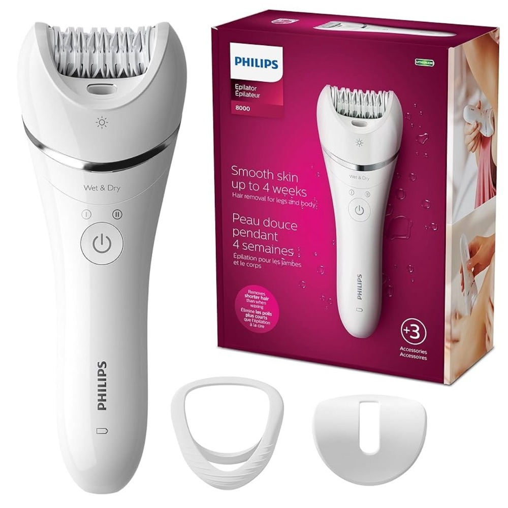 Philips White Wet & Dry Epilator